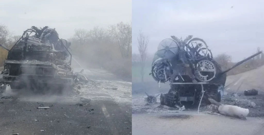 Знищена пускова установка С-400 після удару дронів ЗСУ в Брянській області