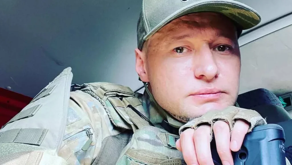 Андрей Хливнюк из Бумбокса в военной форме во время службы