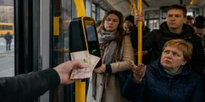 Пасажири оплачують проїзд у київському транспорті перед підвищенням тарифів