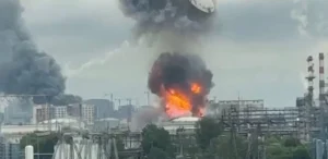 Вибух на обєкті Укроборонпрому у Вишневому з вогнем і чорним димом